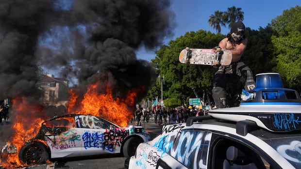 L.A. protests intensify after Trump deployed hundreds of National Guard troops
