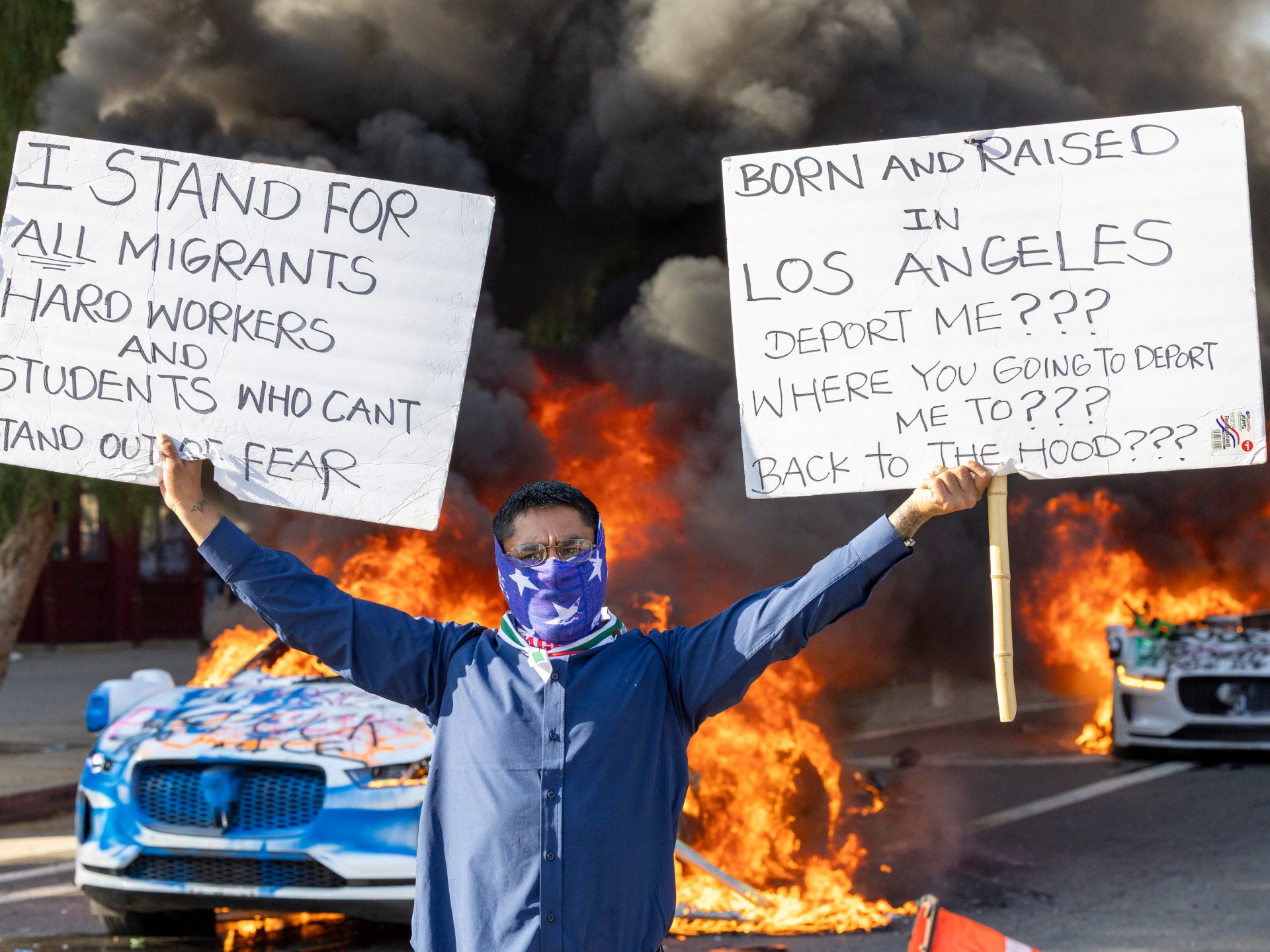Protests intensify in Los Angeles as National Guard troops deployed