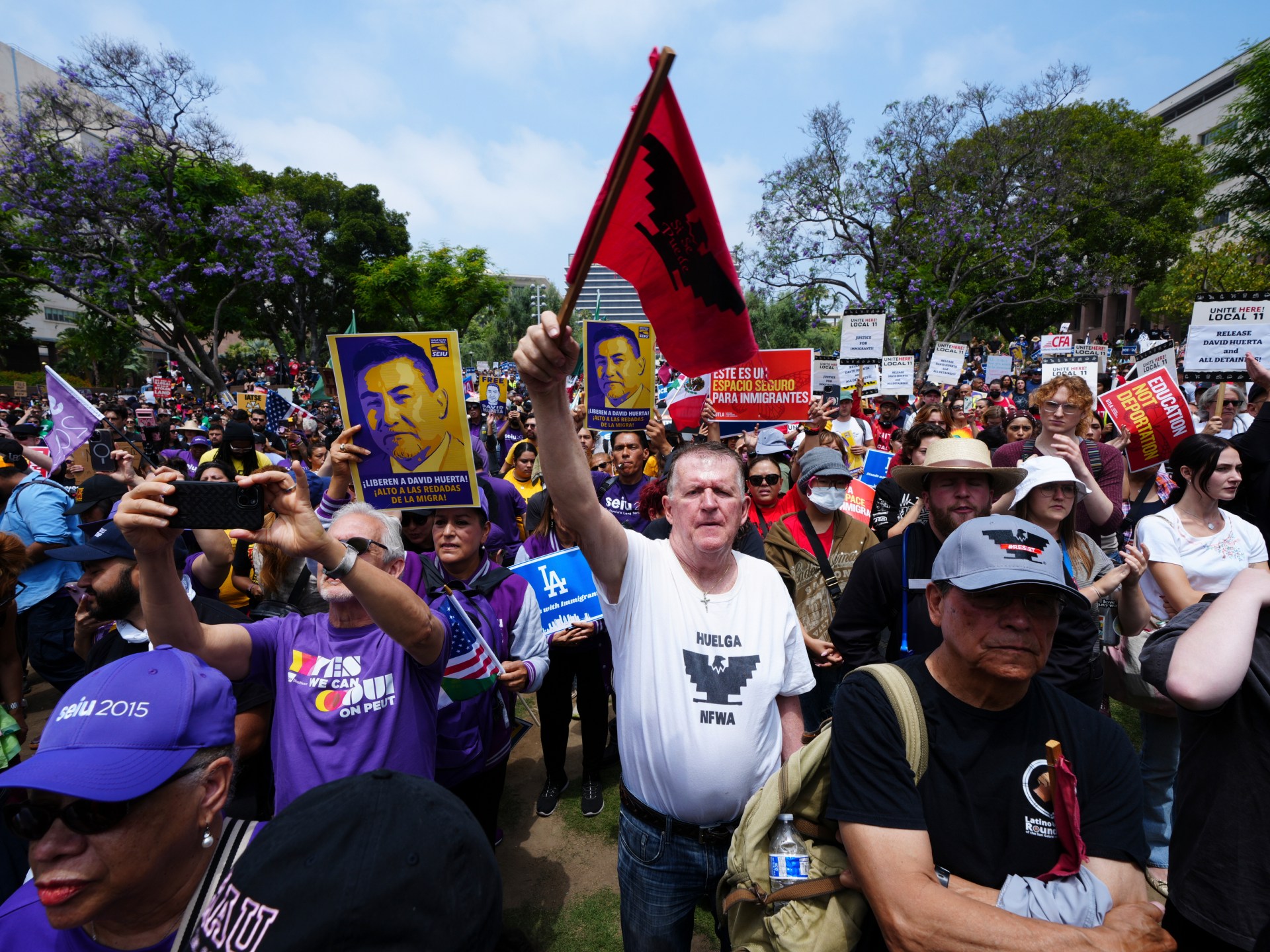 Trump sends 700 Marines to LA, doubles number of National Guard