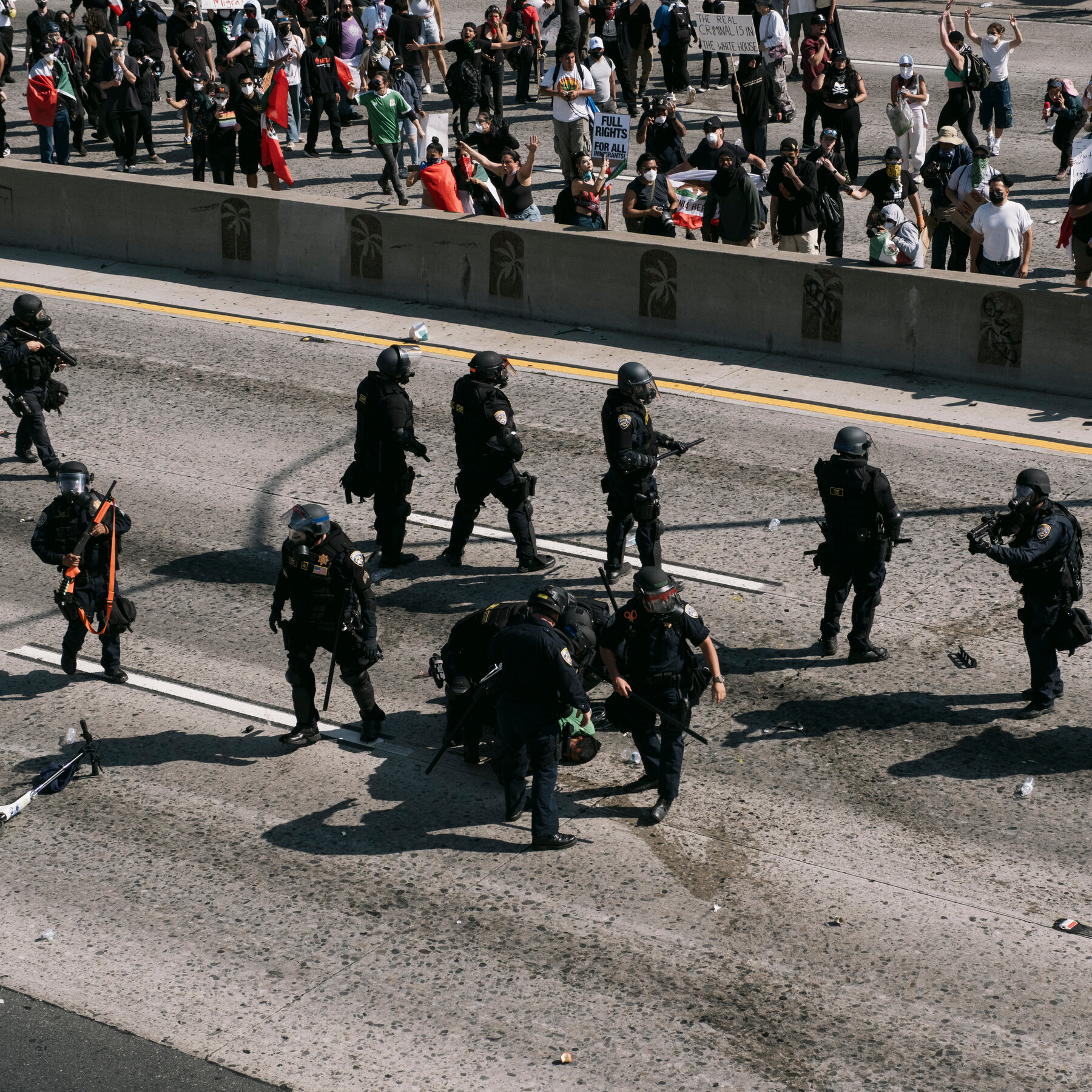 Amid LA Protests, Conspiracy Theories and Fake Images Spread Online