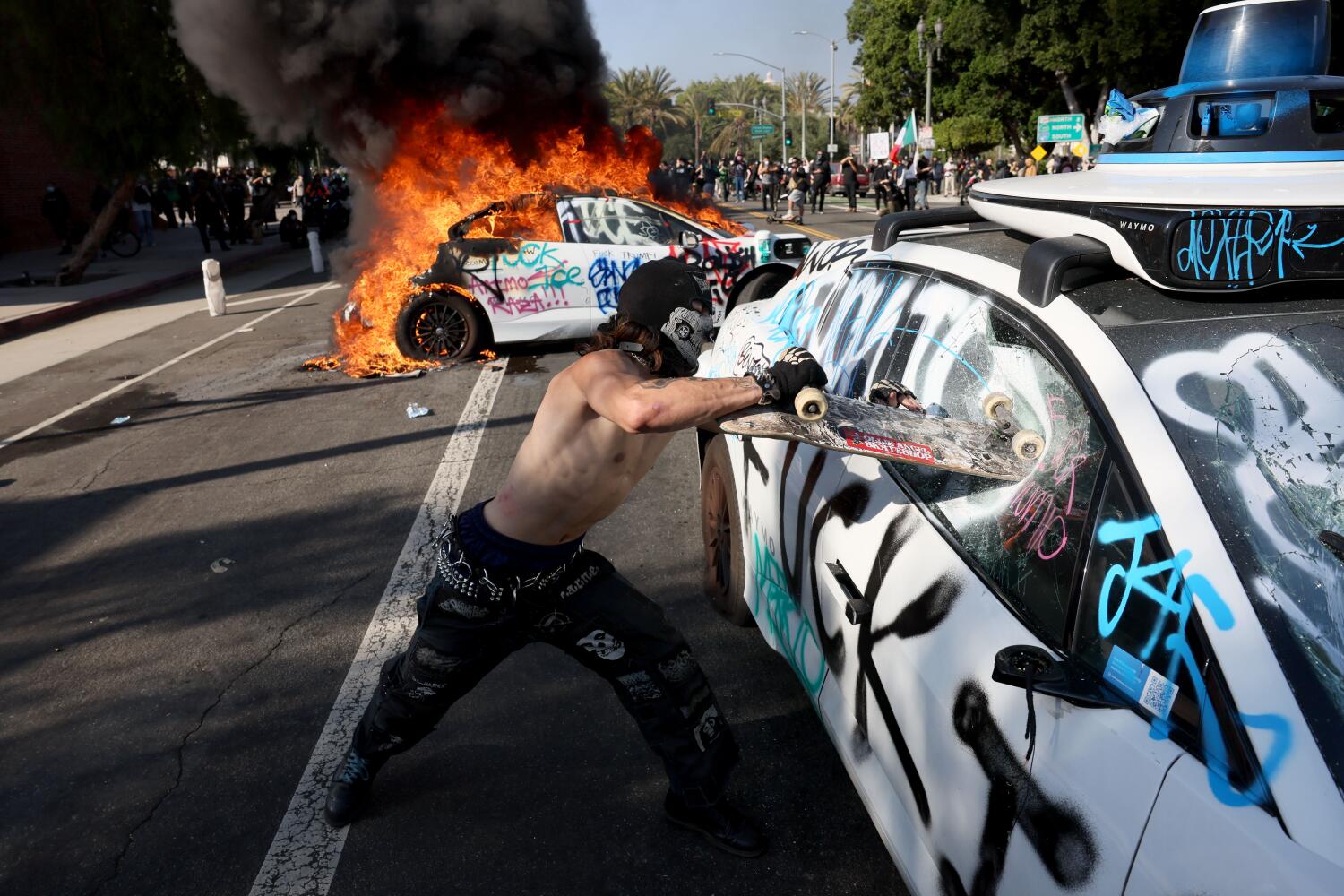 Protesters or agitators: Who is driving chaos at L.A. immigration protests?