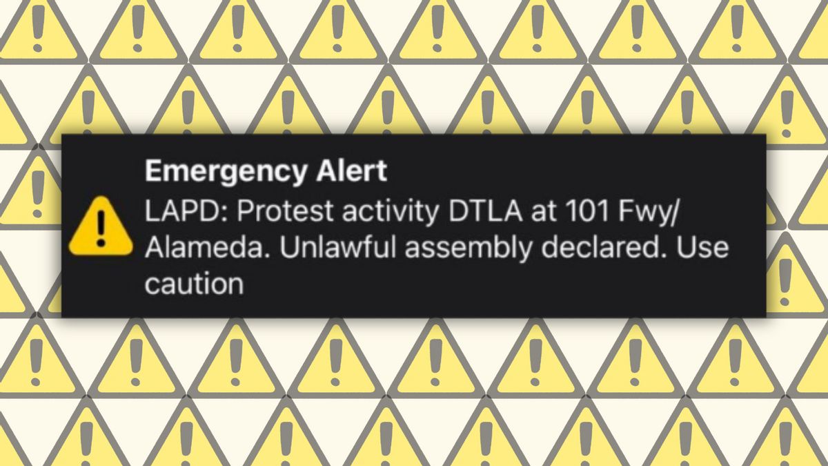 Yes, LAPD declared 2025 ICE protests ‘unlawful assembly’ as seen in emergency alerts