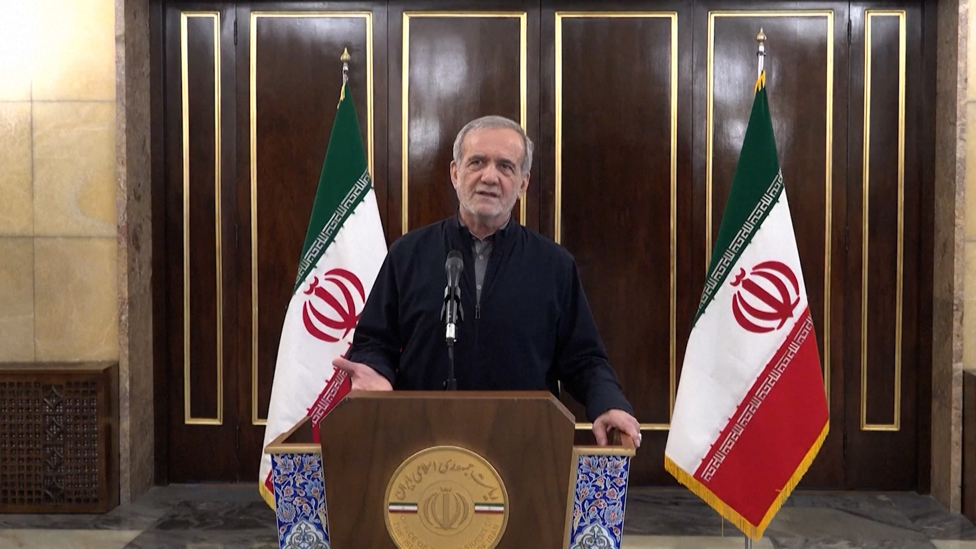 Iranian president promises firm response after Israeli attacks