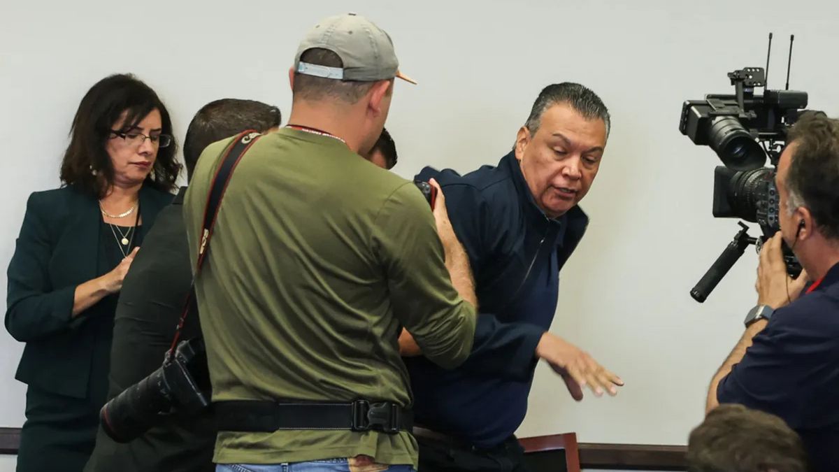 Sen. Alex Padilla says he identified himself before he was tackled at Noem’s news conference. Here’s context