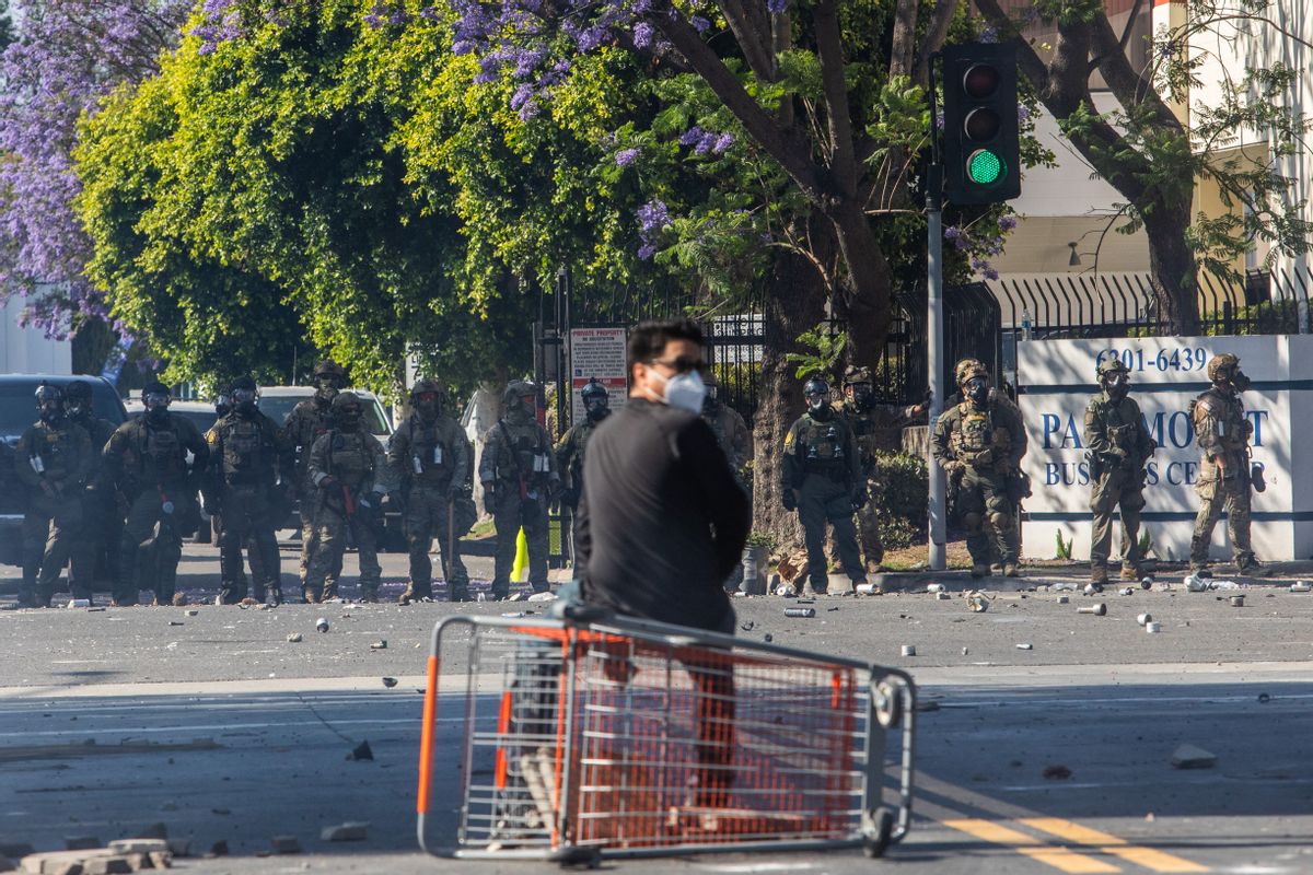 Claim spread California Democrats bought pallets of bricks for LA protesters. We checked campaign finance records