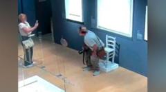 Museum’s plea after couple break crystal-covered chair