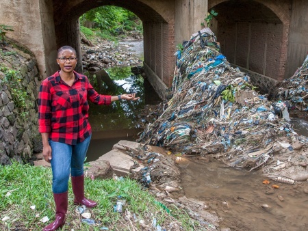 She Owes Her Big Environmental Prize To Goats Eating Plastic Bags