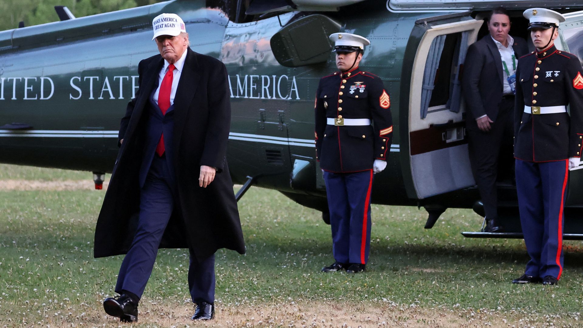Village of just 130 people becomes backdrop for global diplomacy – with Trump centre stage