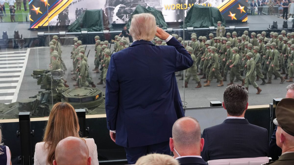 ‘Fortunate Son,’ a song about draft dodging, was played at Trump’s military parade