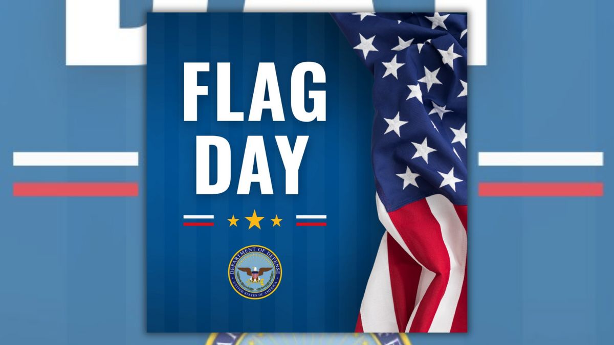 DOD posted graphic with Russian flag on Flag Day?