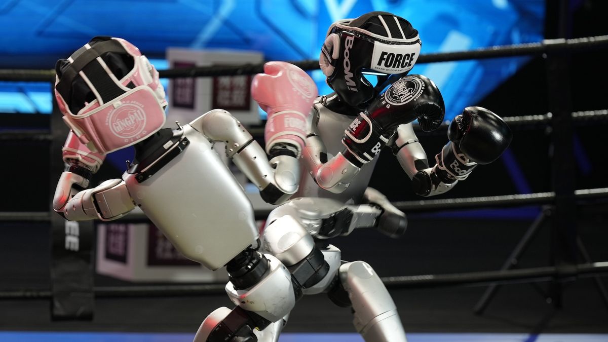 China pits rival humanoids against each other in world’s first ‘robot boxing tournament’