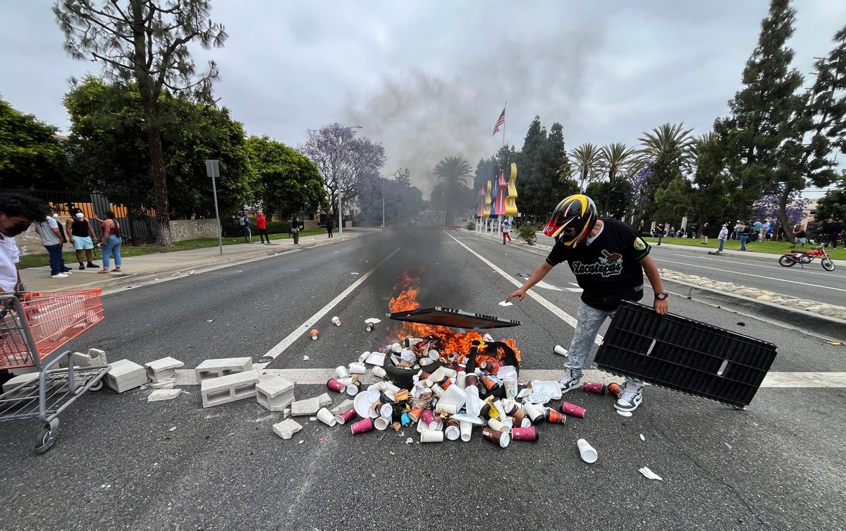 California Dems bought bricks for protesters? Here’s what the records say