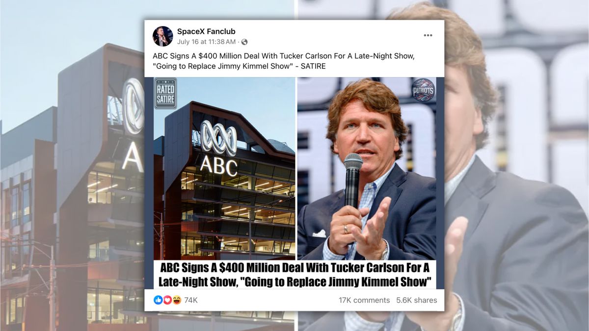Tucker Carlson Signed $400M Deal With ABC to Replace Jimmy Kimmel?