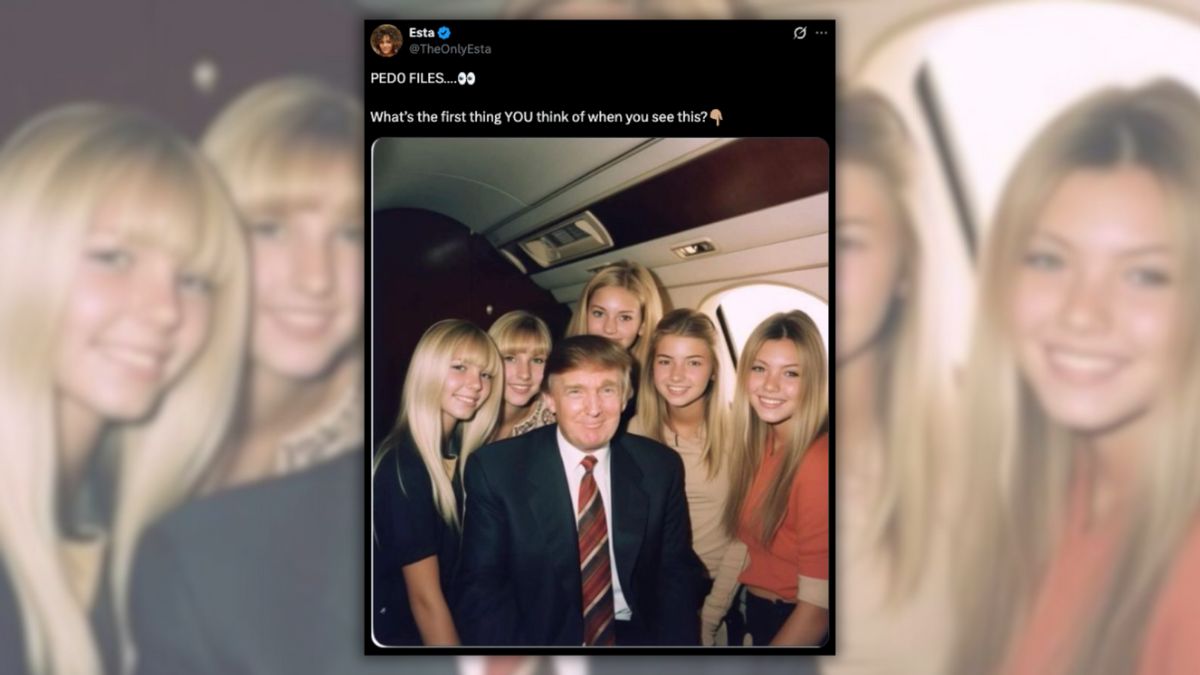 Debunking alleged photo of Trump on Epstein’s jet with underage girls