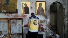 Suicide bombing at Damascus church kills 22, Syrian authorities say