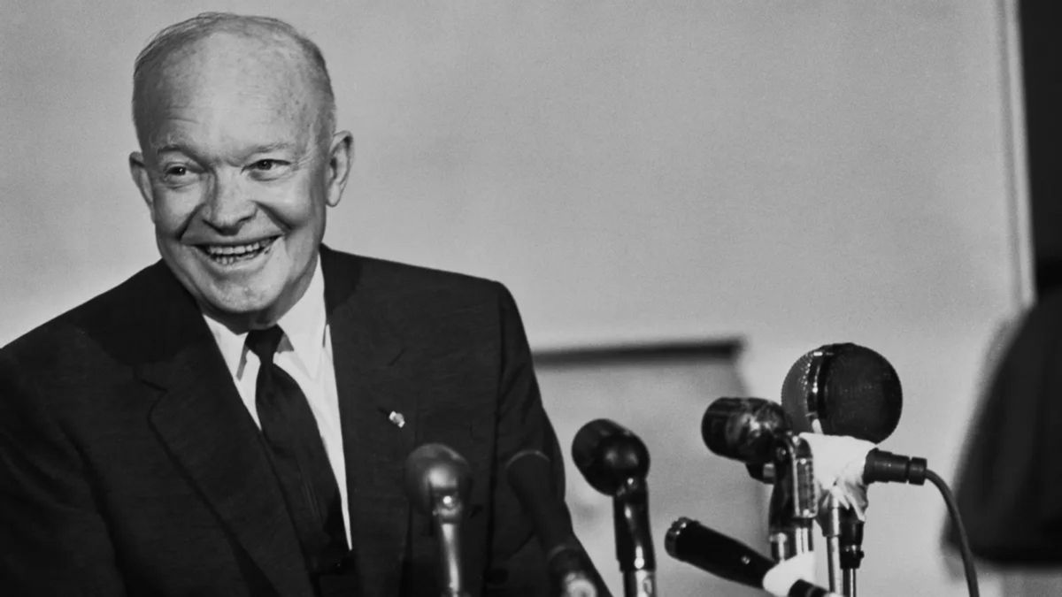 Eisenhower said every gun that is made’ signifies ‘a theft from those who hunger and are not fed’?