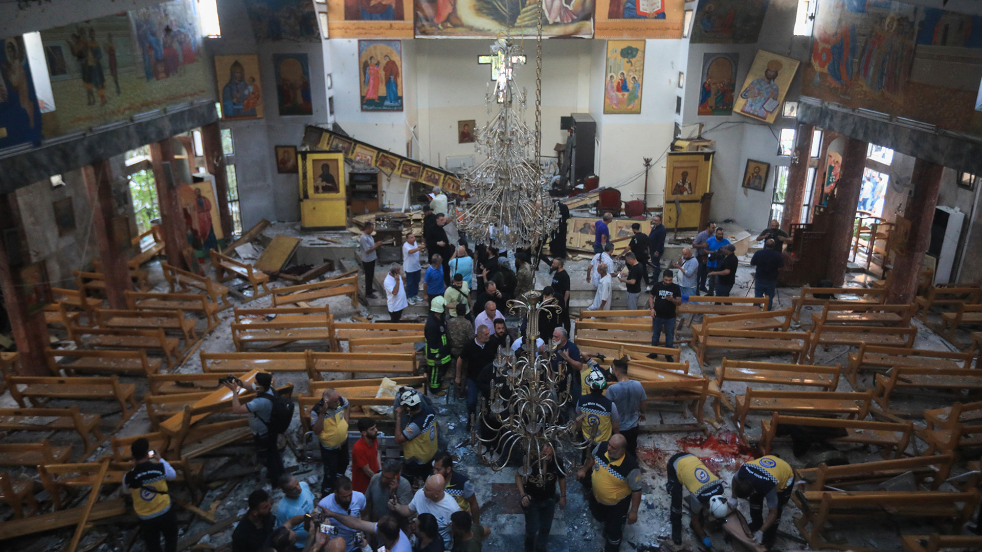 Suicide bombing attack on church in Syria