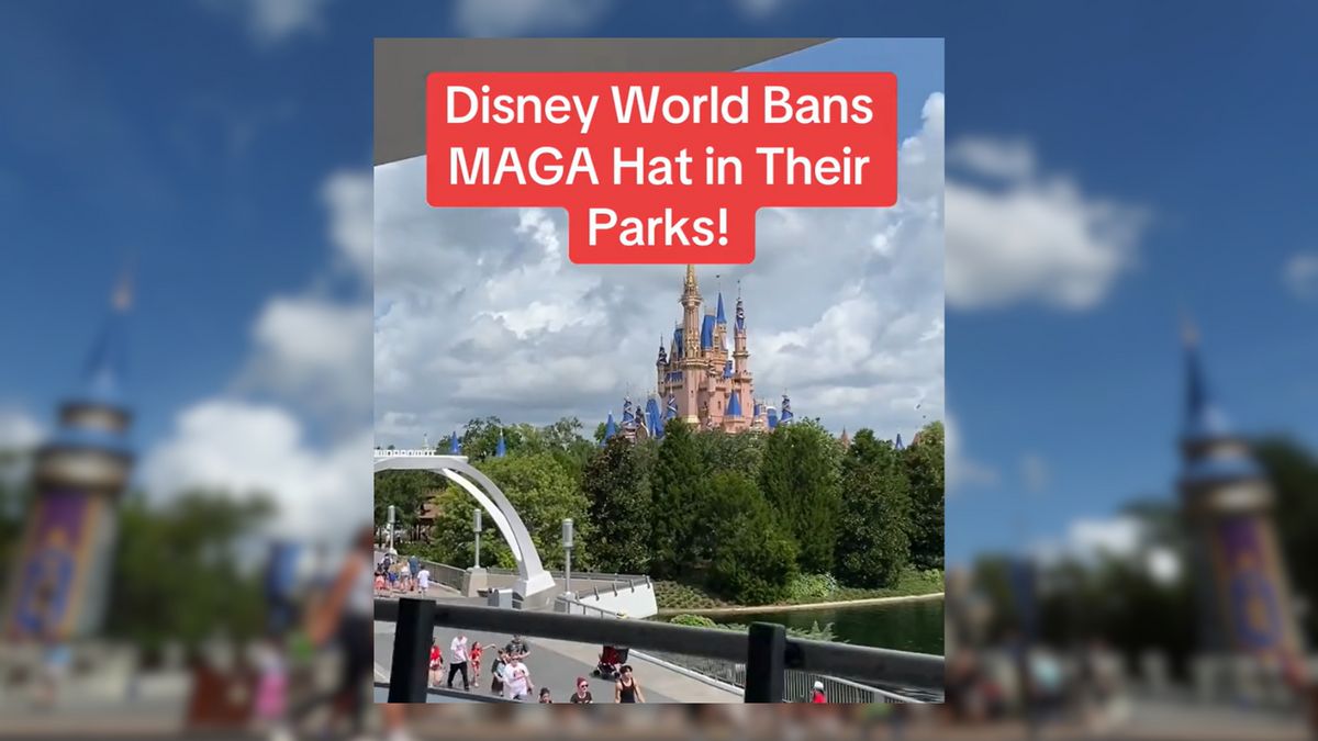 MAGA hats banned in Disney theme parks?