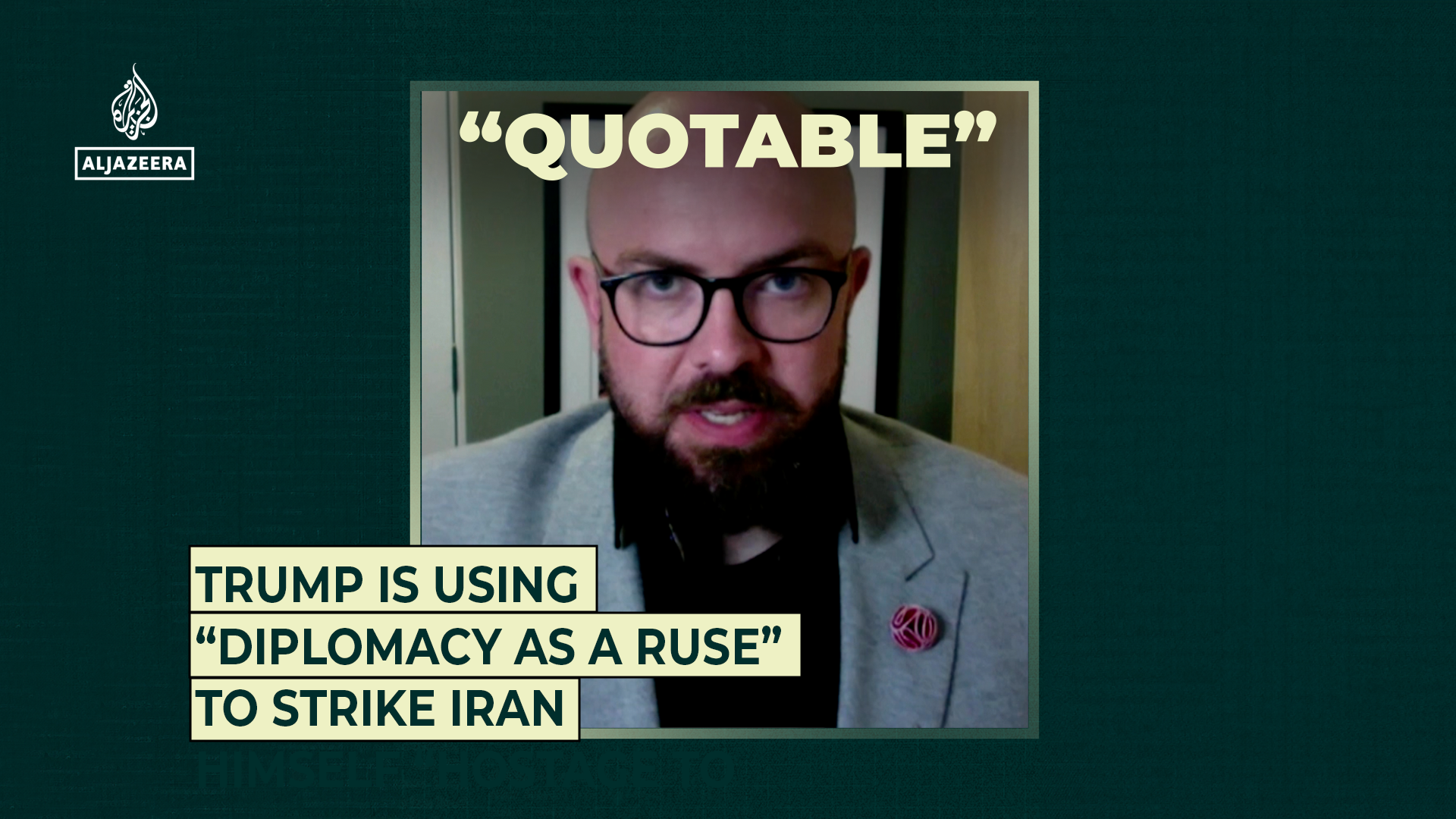 Trump is using “diplomacy as a ruse” to strike Iran