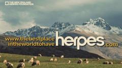 ‘Best place to have herpes’: New Zealand advert wins top prize
