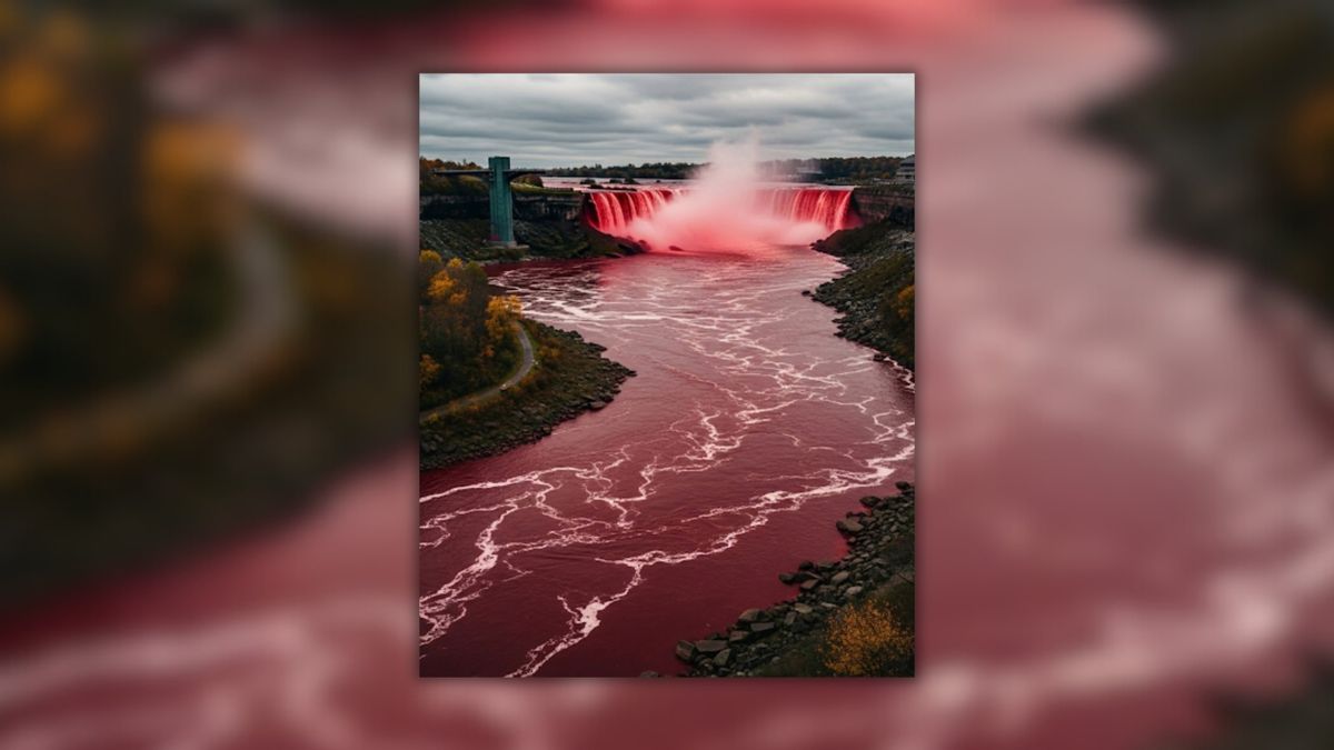 Debunking rumor Niagara Falls turned ‘blood red’ same day US bombed Iran