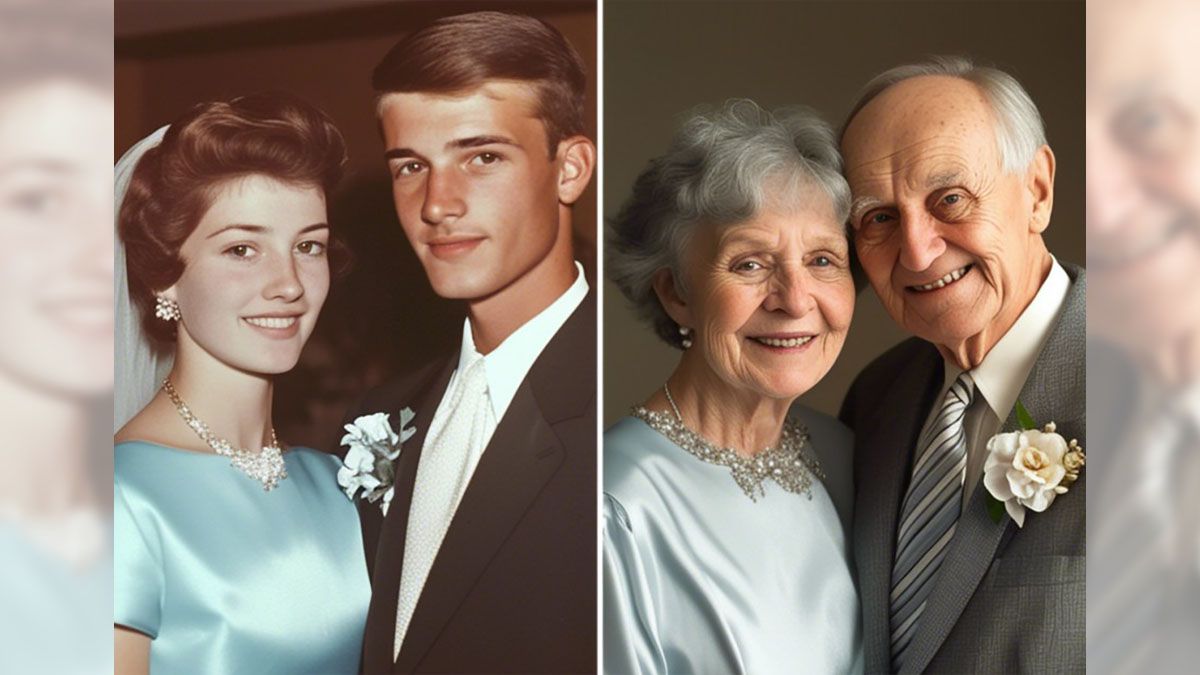 Photos Show Elderly Married Couple Celebrating 76 Years Together?