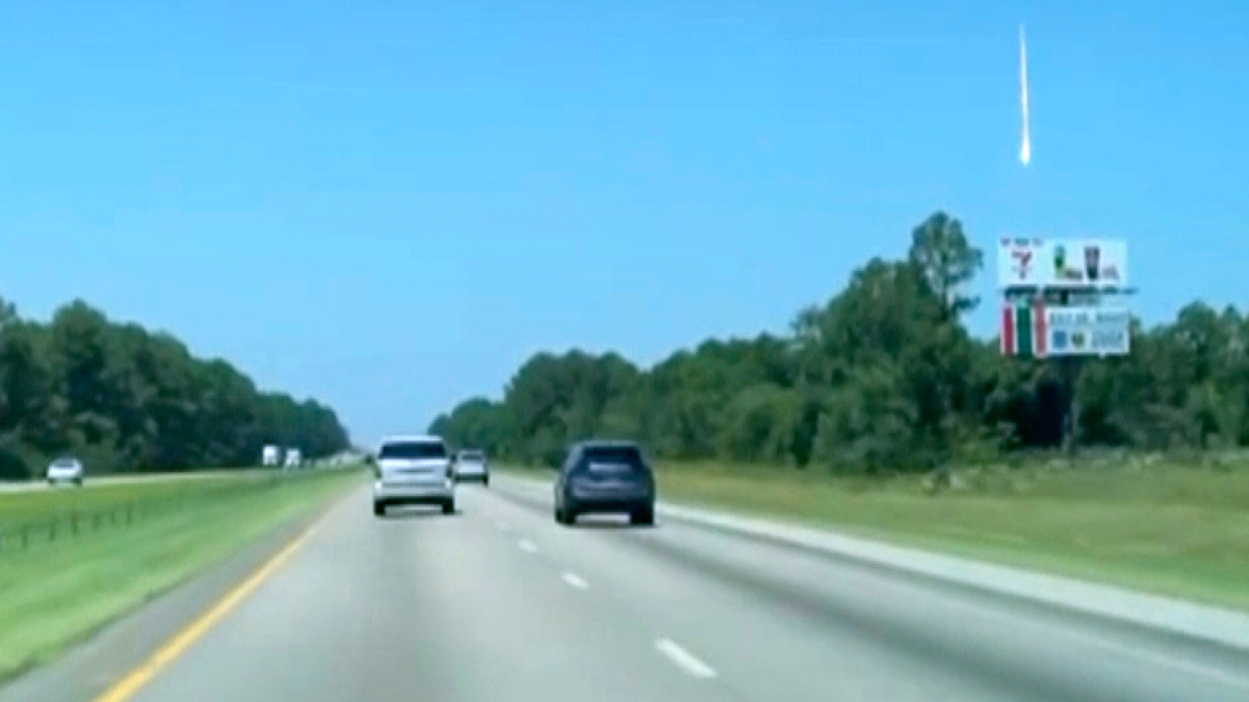 What’s that in the sky? We’re not sure, but the fireball was very bright