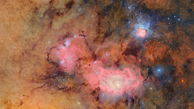 Distant nebulae star in one of the first images from the Rubin Observatory