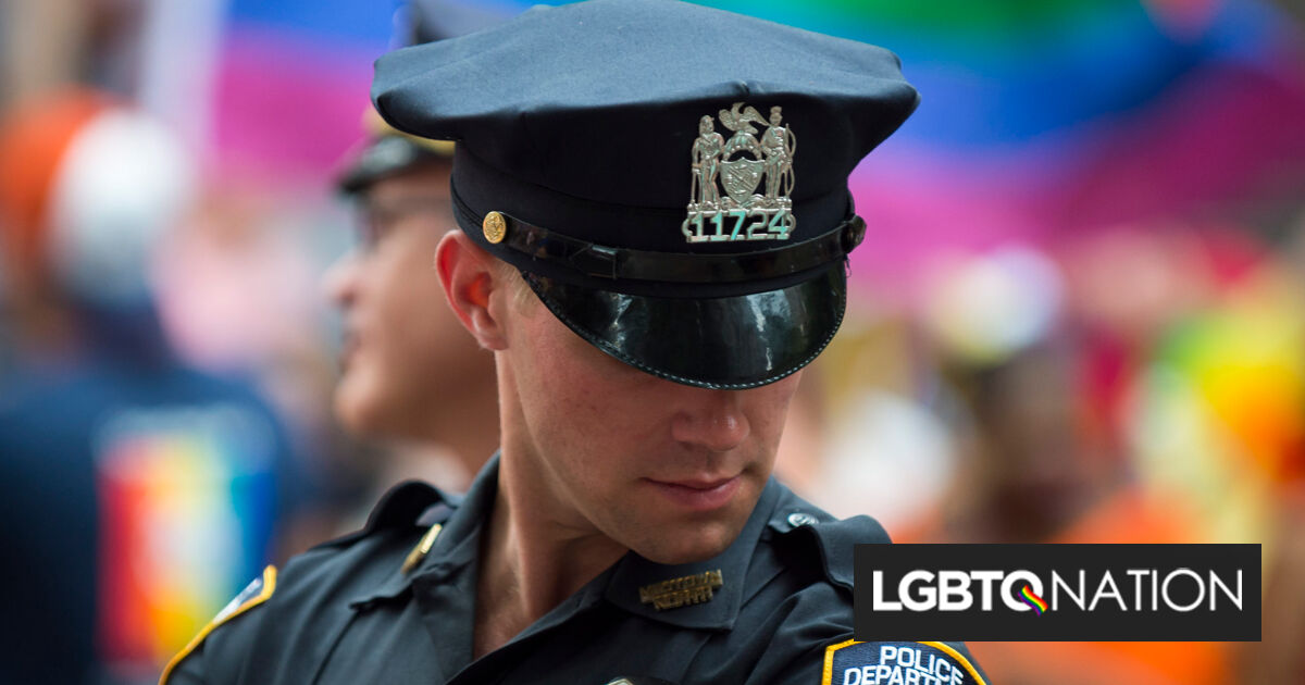 LGBTQ+ police officers protest Pride in NYC because they weren’t allowed to bring their guns