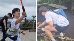 Millions of ‘lovebugs’ swarm hikers in South Korea