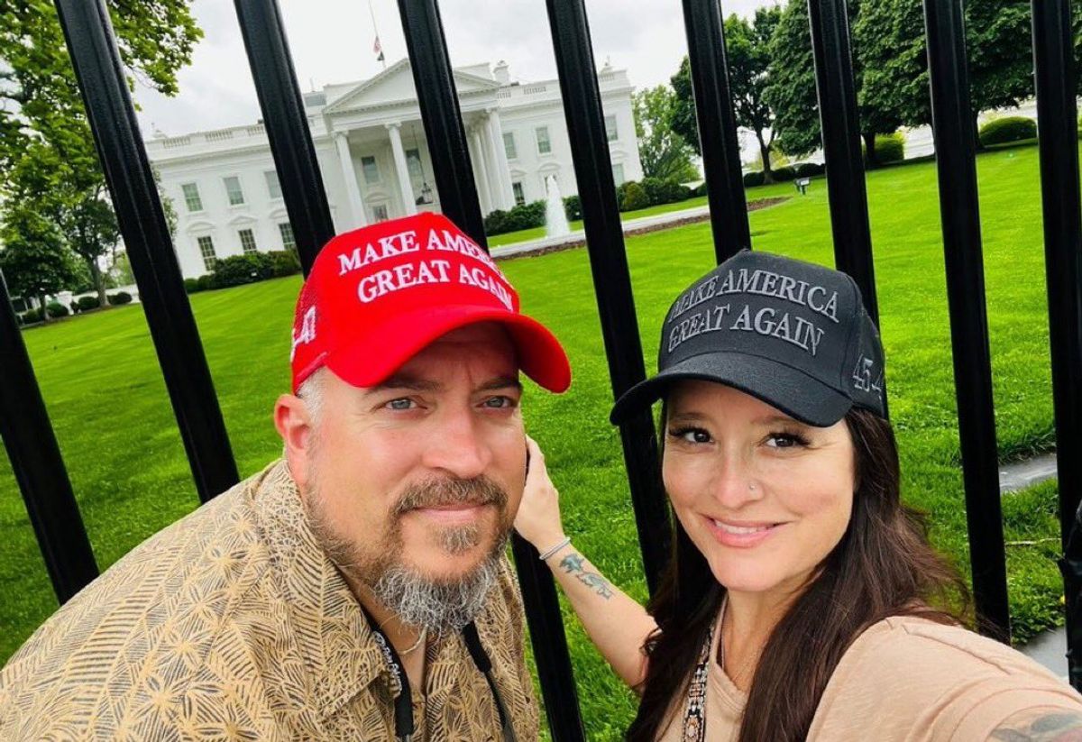 Is this a real photo of alleged Idaho shooter’s parents in MAGA hats?