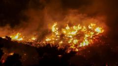 Wildfire forces evacuation of thousands on Greek island of Crete