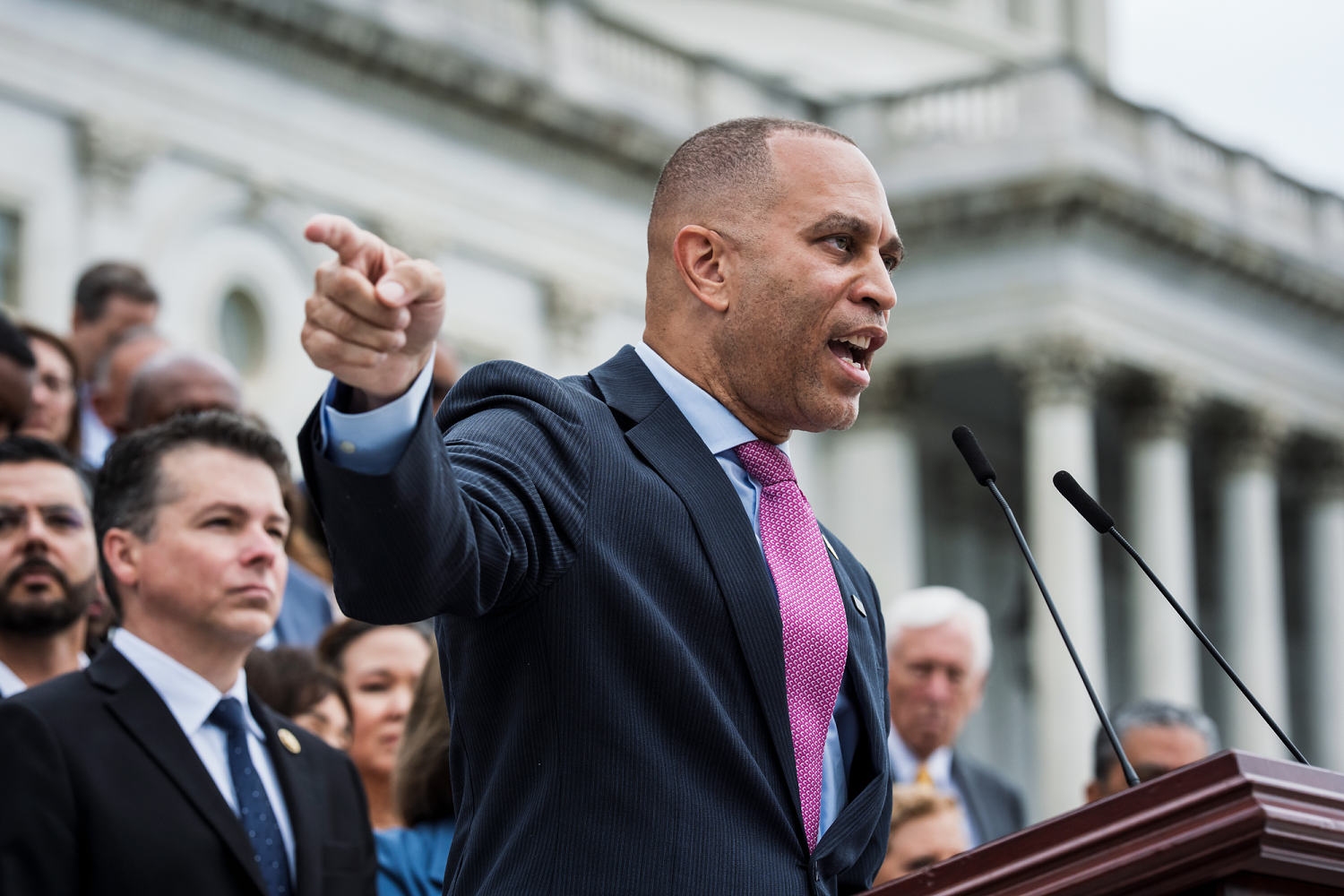 House Minority Leader Hakeem Jeffries blasts GOP and Trump agenda bill in hourslong floor speech