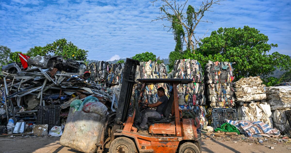 Malaysia no longer takes U.S. plastic waste, creating a dilemma for California