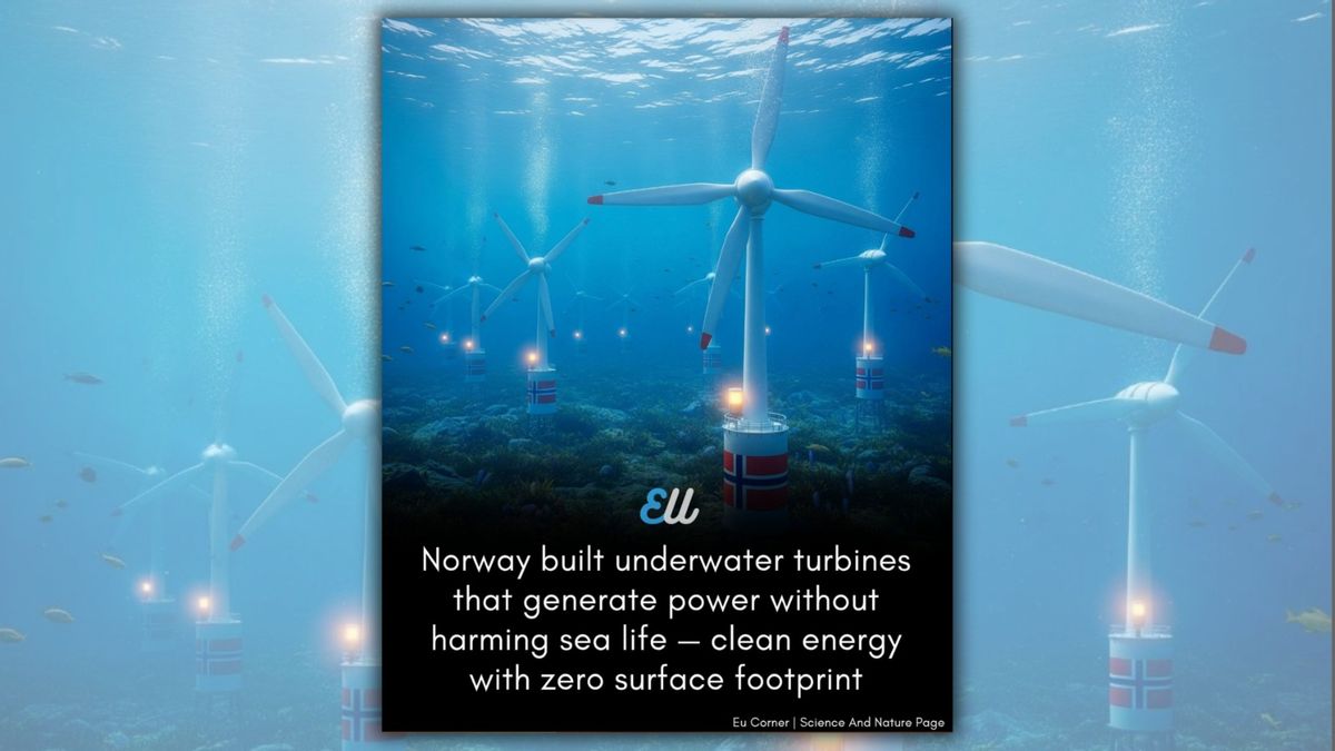 Diving into claims Norway installed underwater turbines for energy production