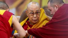 Thousands turn out to mark Dalai Lama’s 90 birthday