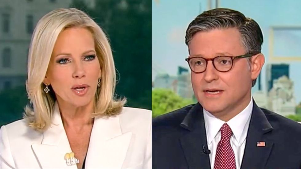 ‘Tired talking points’: Mike Johnson snaps at Fox News over spending bill
