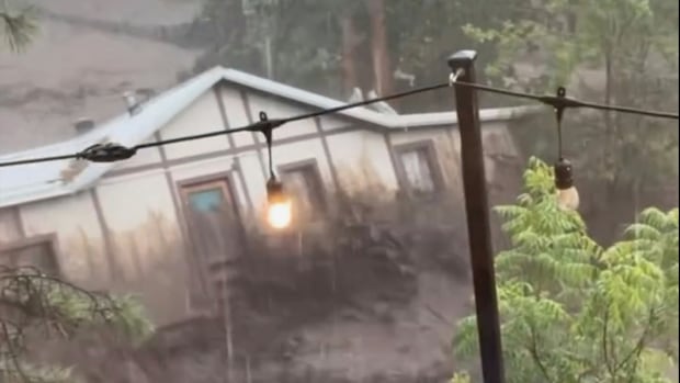 New Mexico residents watch in shock as flash flood sweeps entire house downstream