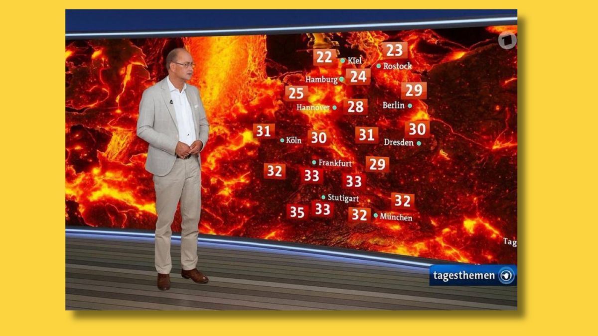 No, German news program didn’t broadcast ‘fiery’ weather map