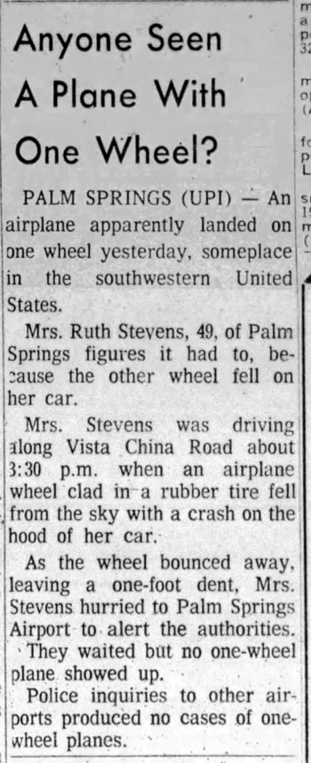 Wheel from the sky