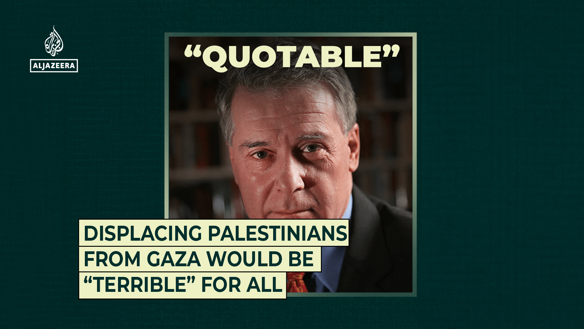 Displacing Palestinians from Gaza would be “terrible” for all