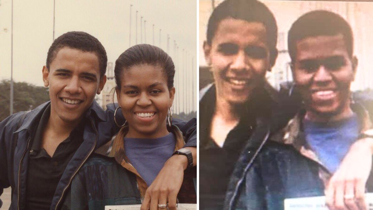 Doctored photo amplifies trans conspiracy theory targeting Michelle Obama