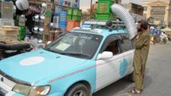 Afghan cabbies’ DIY solution to keep cool