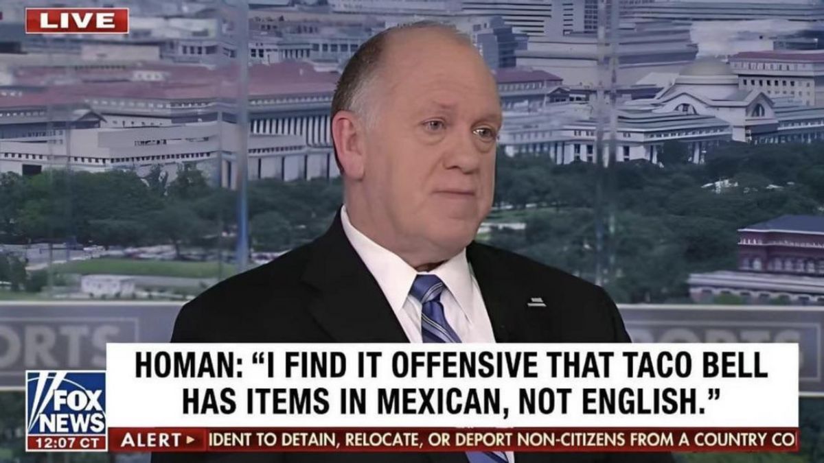 Fake Fox News chyron claims ‘border czar’ was offended by Taco Bell menu with items in ‘Mexican, not English’