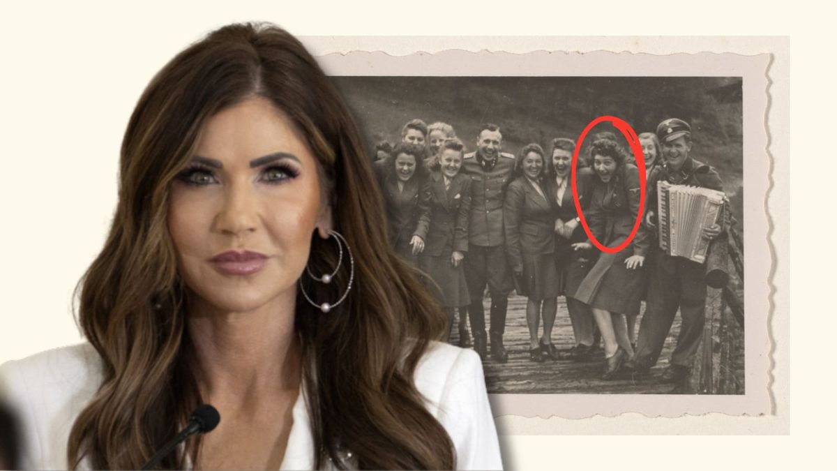 Breaking down claim image shows Kristi Noem’s ancestor as Auschwitz guard
