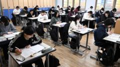 S Korea arrests two for breaking into school to steal exam papers