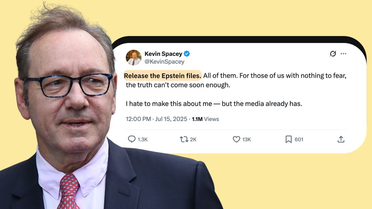 Kevin Spacey posted about releasing Epstein files?