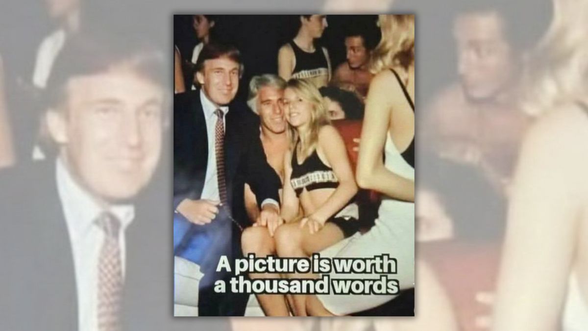 Photo showing Trump and Epstein with a minor girl isn’t what it seems