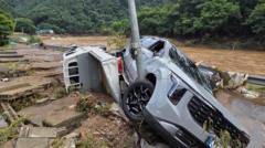 At least 14 dead in South Korea floods and landslides