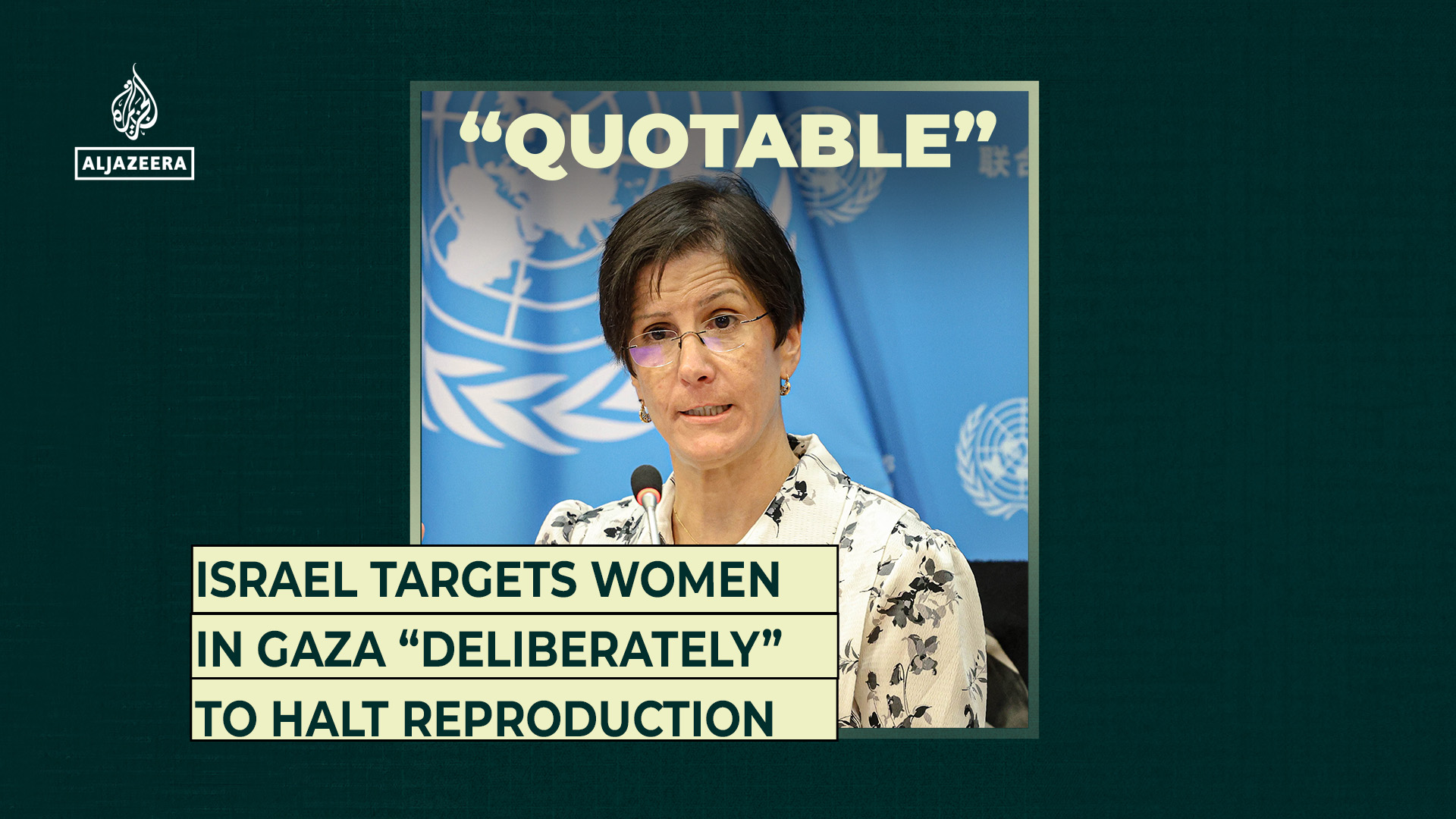 Israel targets women in Gaza “deliberately” to halt reproduction
